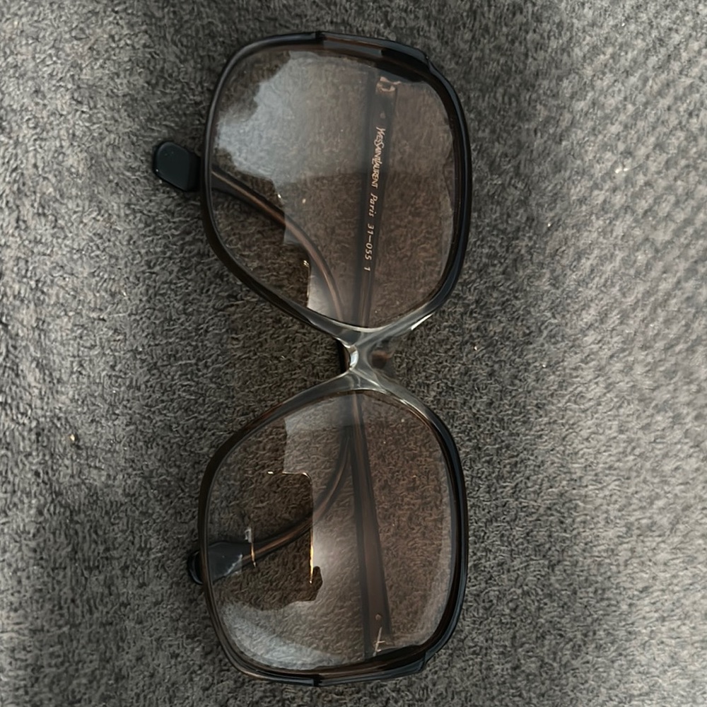 Yves Saint Laurent Brown Oversized Glasses